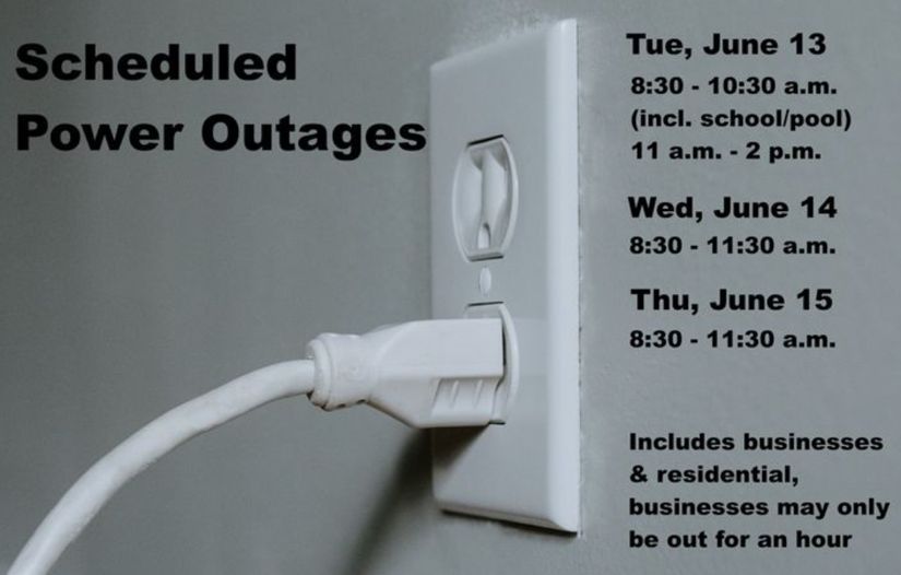 June power outages