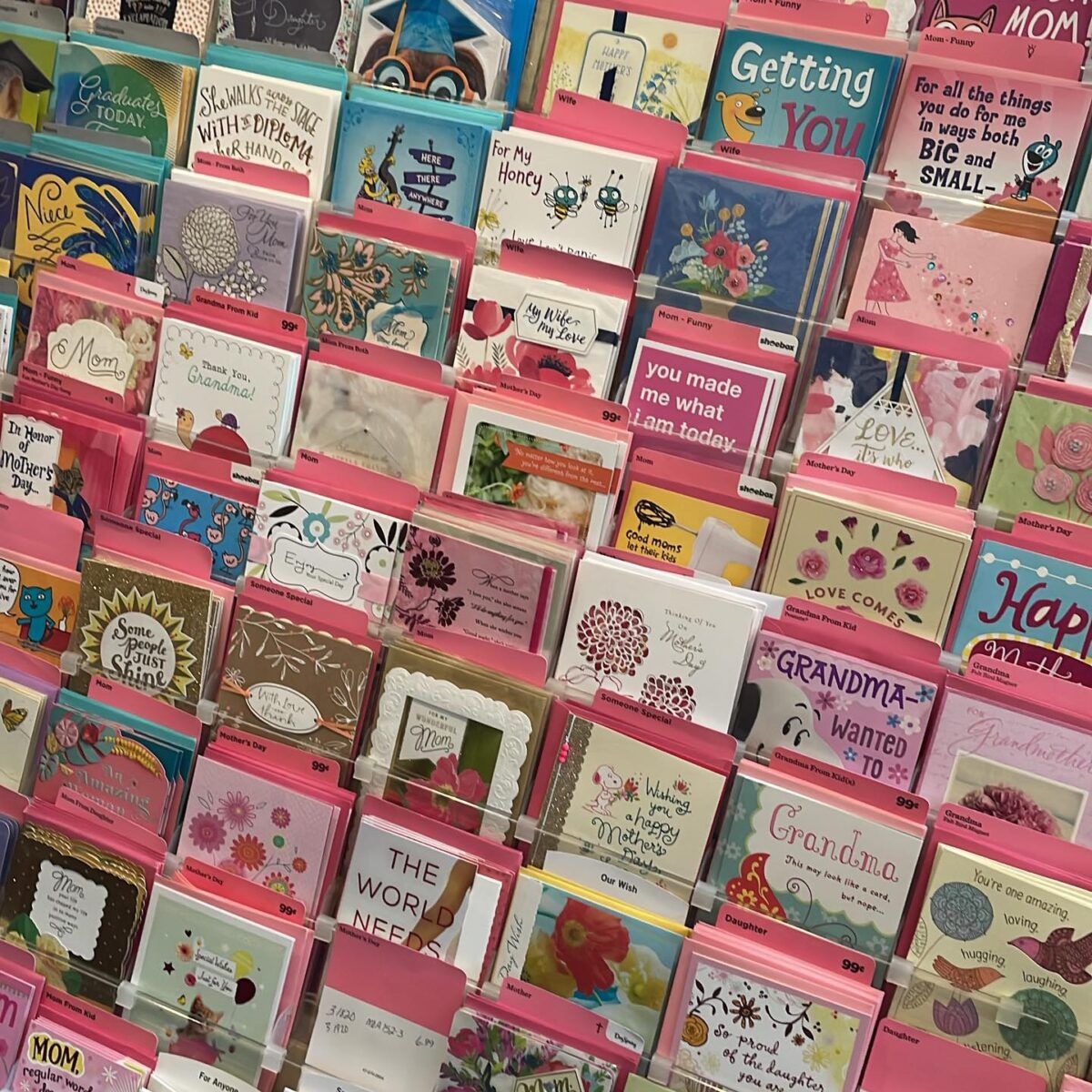 Greeting cards.