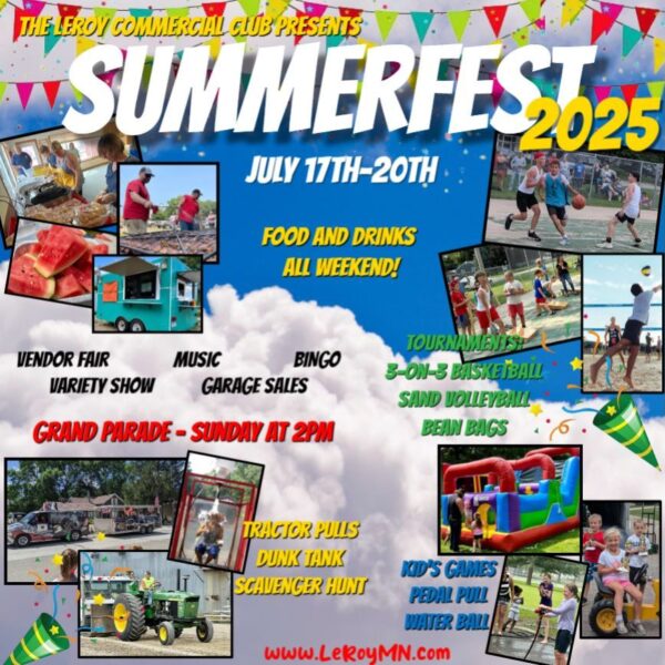 Flyer advertising Summer Fest events